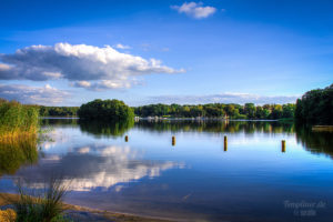 Stadtsee an der Schinderkuhle - Blick auf die Liebesinsel