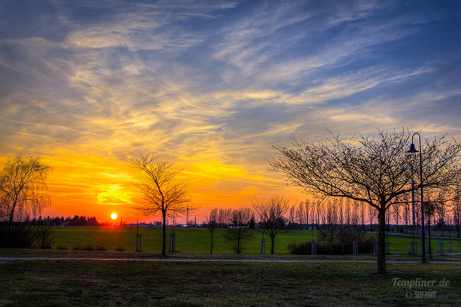 Sonnenuntergang an der Kurmeile