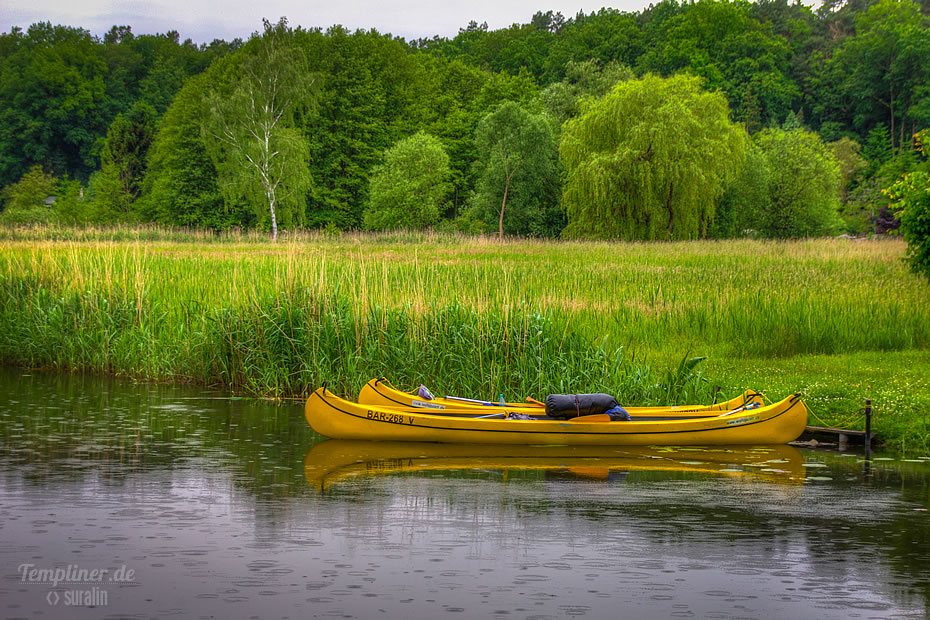 Kanus am Templiner Kanal