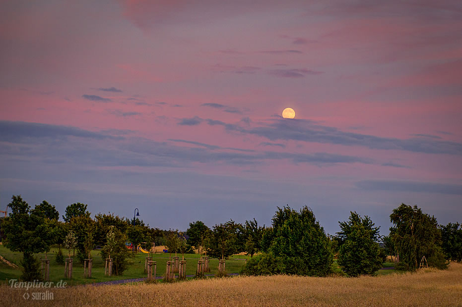 Vollmond an der Kurmeile in Templin
