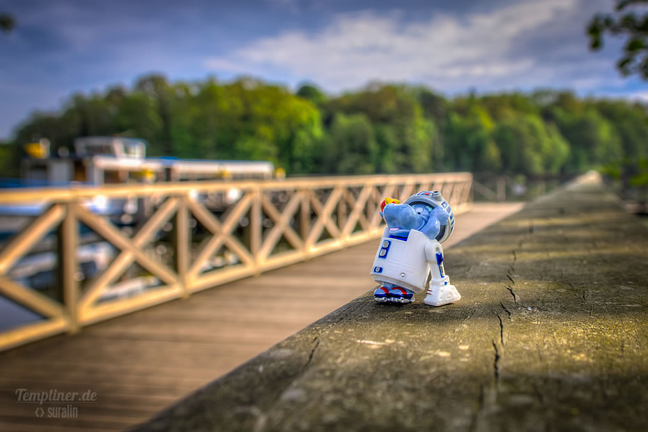 Die StarWars Figur aus dem Happy Hippo Figur: "Erzwo Hippo" (R2 D2)
